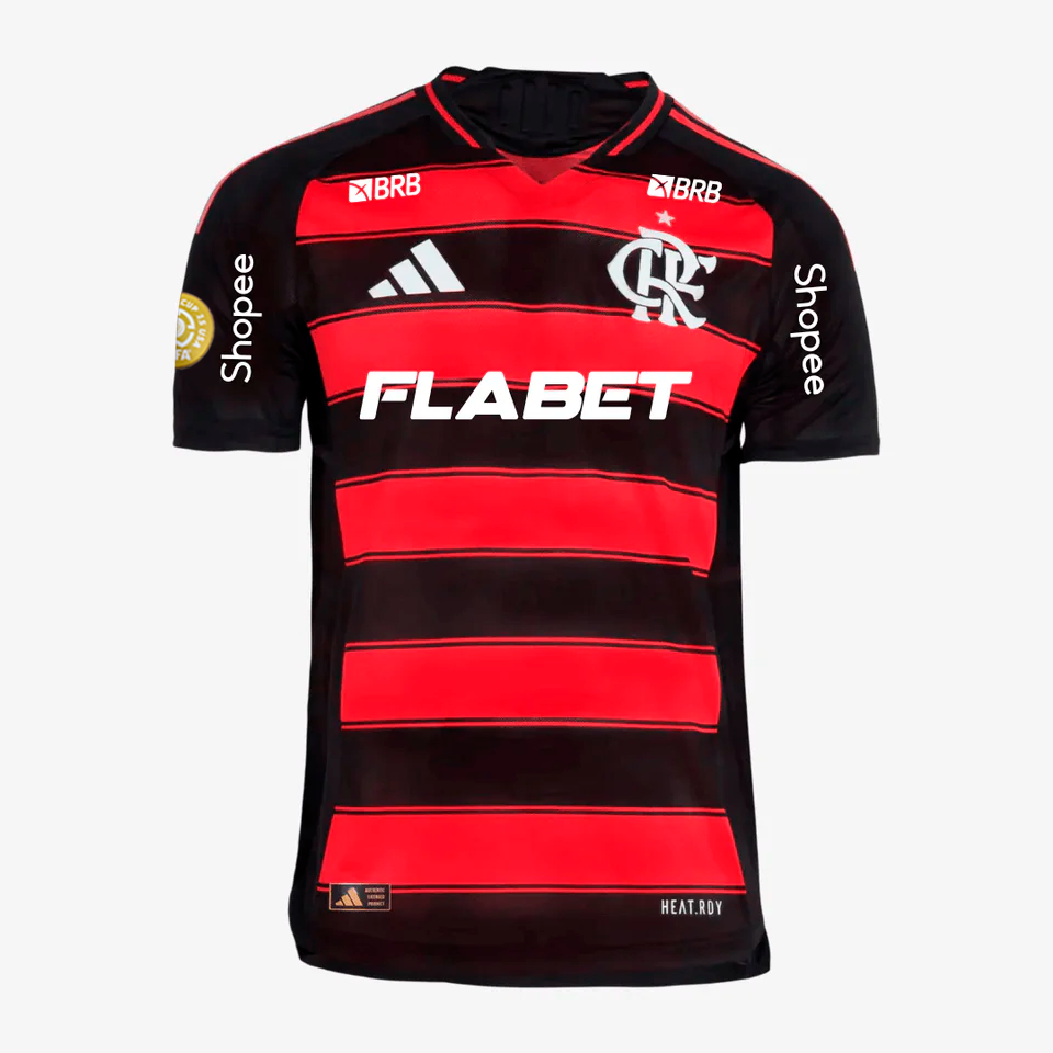Camisa Adidas Flamengo 2025/26 I Authentic Com Patrocínios - imagem 2