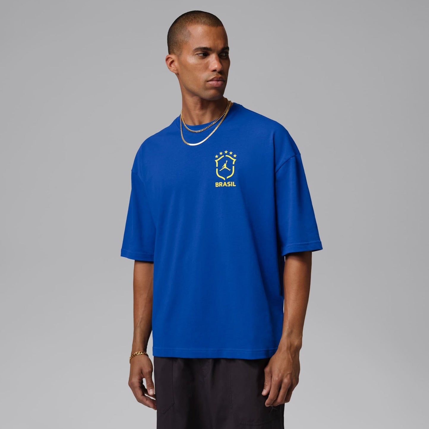 Camiseta Brasil Air Jordan 85 Oversized Masculina - imagem 1
