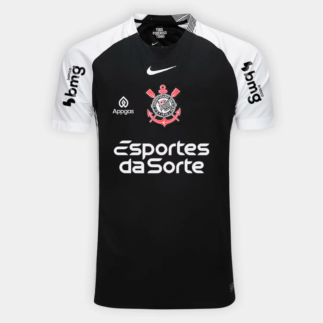 Camisa Nike Corinthians 2025/26 II Torcedor Com Patrocínios - imagem 1