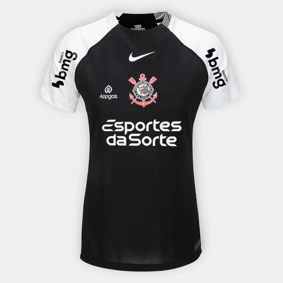 Camisa Feminina Nike Corinthians 2025/26 II Torcedor Com Patrocínios - imagem 1