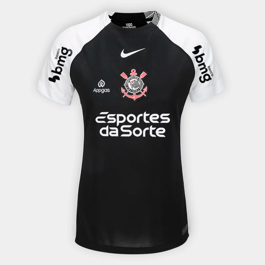 Camisa Feminina Nike Corinthians 2025/26 II Torcedor Com Patrocínios - imagem 1