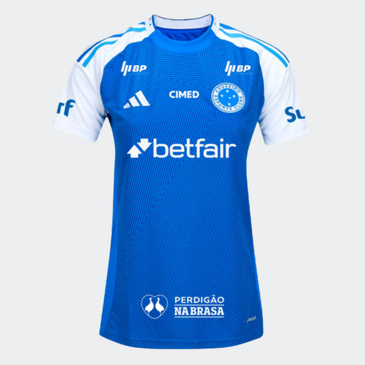 Camisa Feminina Adidas Cruzeiro 2025/26 I Com Patrocínios - imagem 1