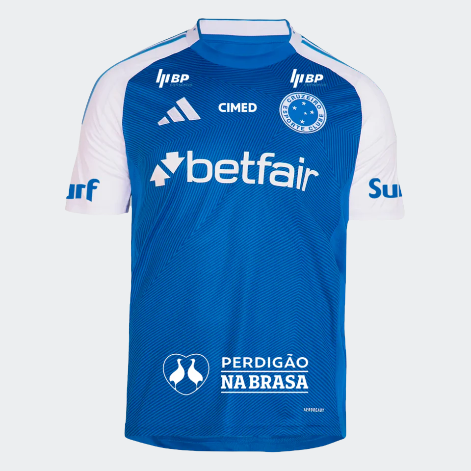 Camisa Adidas Cruzeiro 2025/26 I Com Patrocínios - imagem 1