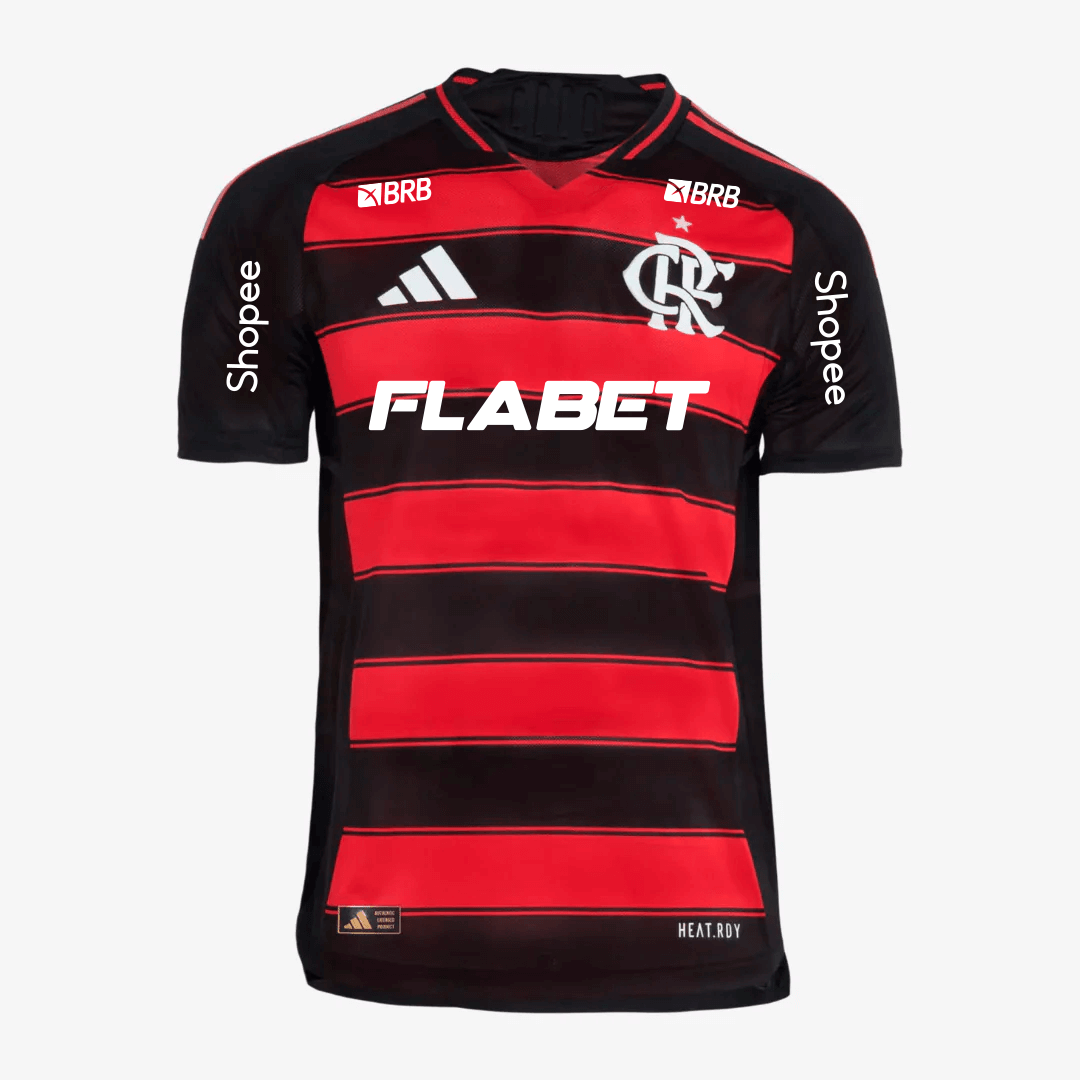 Camisa Adidas Flamengo 2025/26 I Authentic Com Patrocínios - imagem 1