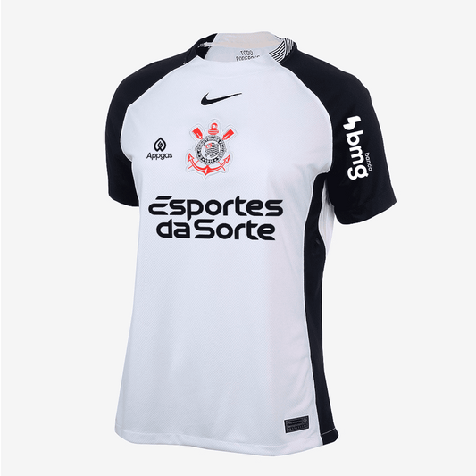 Camisa Feminina Nike Corinthians 2025/26 I Torcedor Com Patrocínios - imagem 1