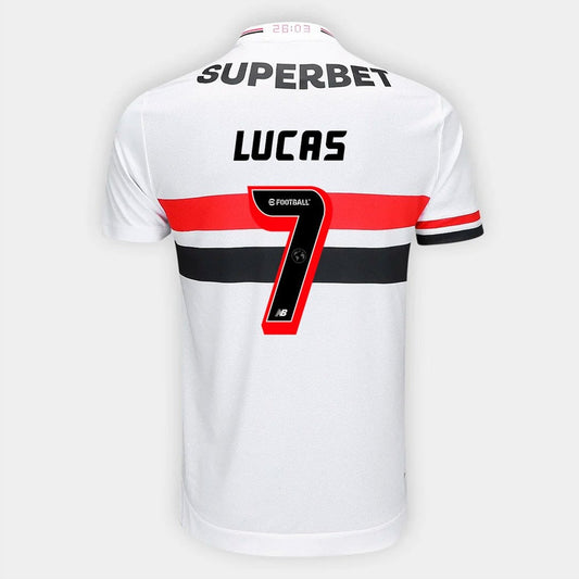 Camisa New Balance São Paulo 2025/26 I Lucas N° 7 - imagem 1