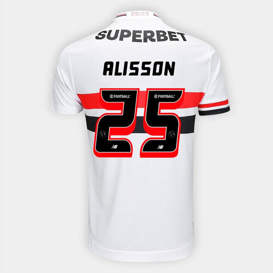 Camisa New Balance São Paulo 2025/26 I Alisson N° 25 - imagem 1