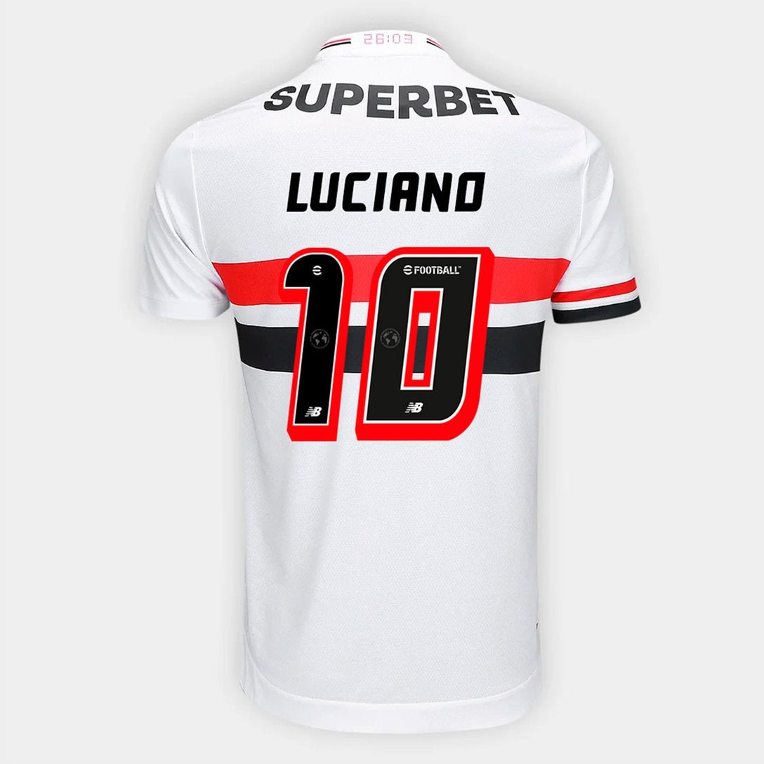 Camisa New Balance São Paulo 2025/26 I Luciano N° 10 - imagem 1