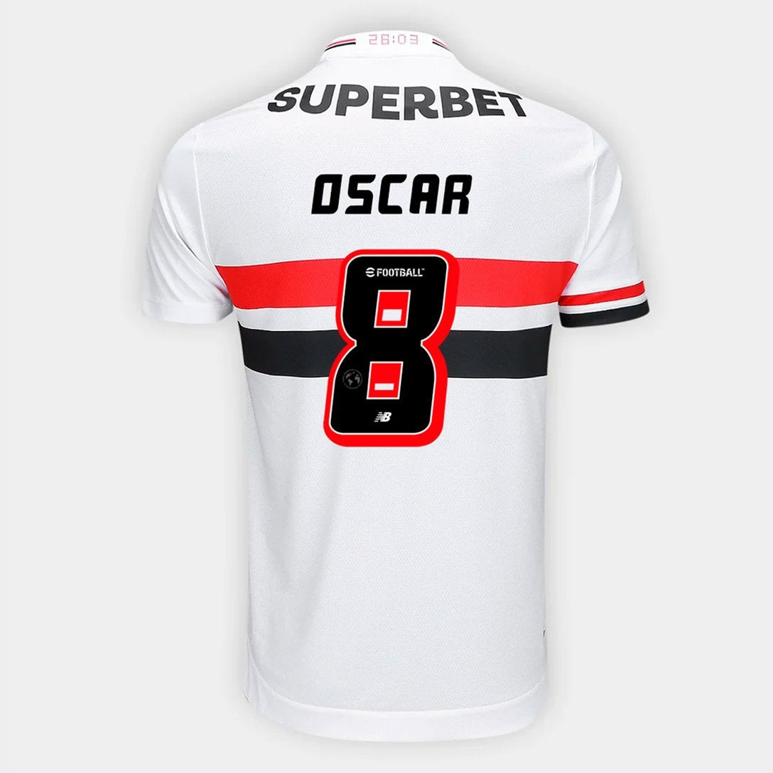 Camisa New Balance São Paulo 2025/26 I Oscar N° 8 - imagem 1