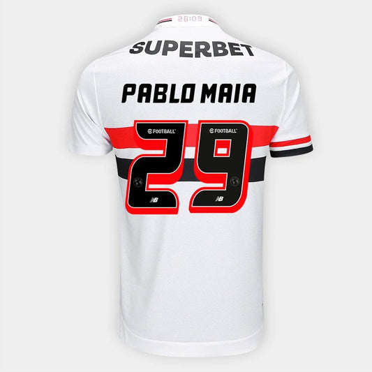 Camisa New Balance São Paulo 2025/26 I Pablo Maia N° 29 - imagem 1