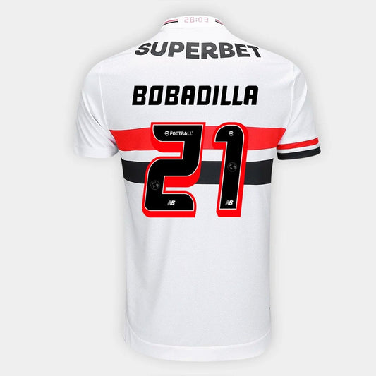 Camisa New Balance São Paulo 2025/26 I Bobadilla N° 21 - imagem 1