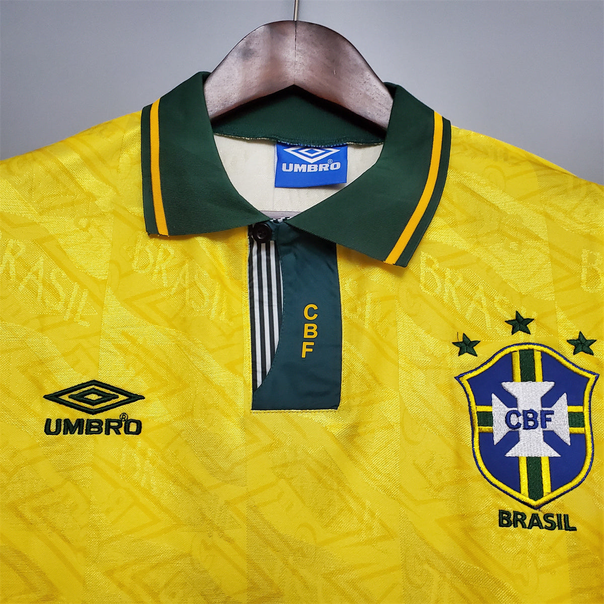 Camisa Seleção Brasil Home - Retrô 1991/92 - imagem 5
