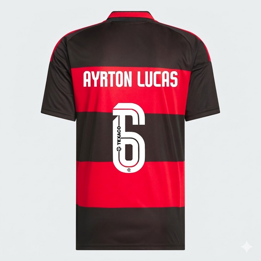 Camisa Adidas Flamengo 2026/27 I AYRTON LUCAS N° 6 - imagem 1