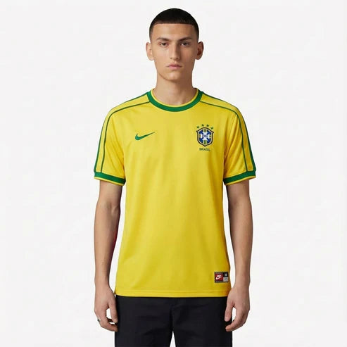 Camisa Seleção Brasil Home - Retrô 1998 - imagem 1