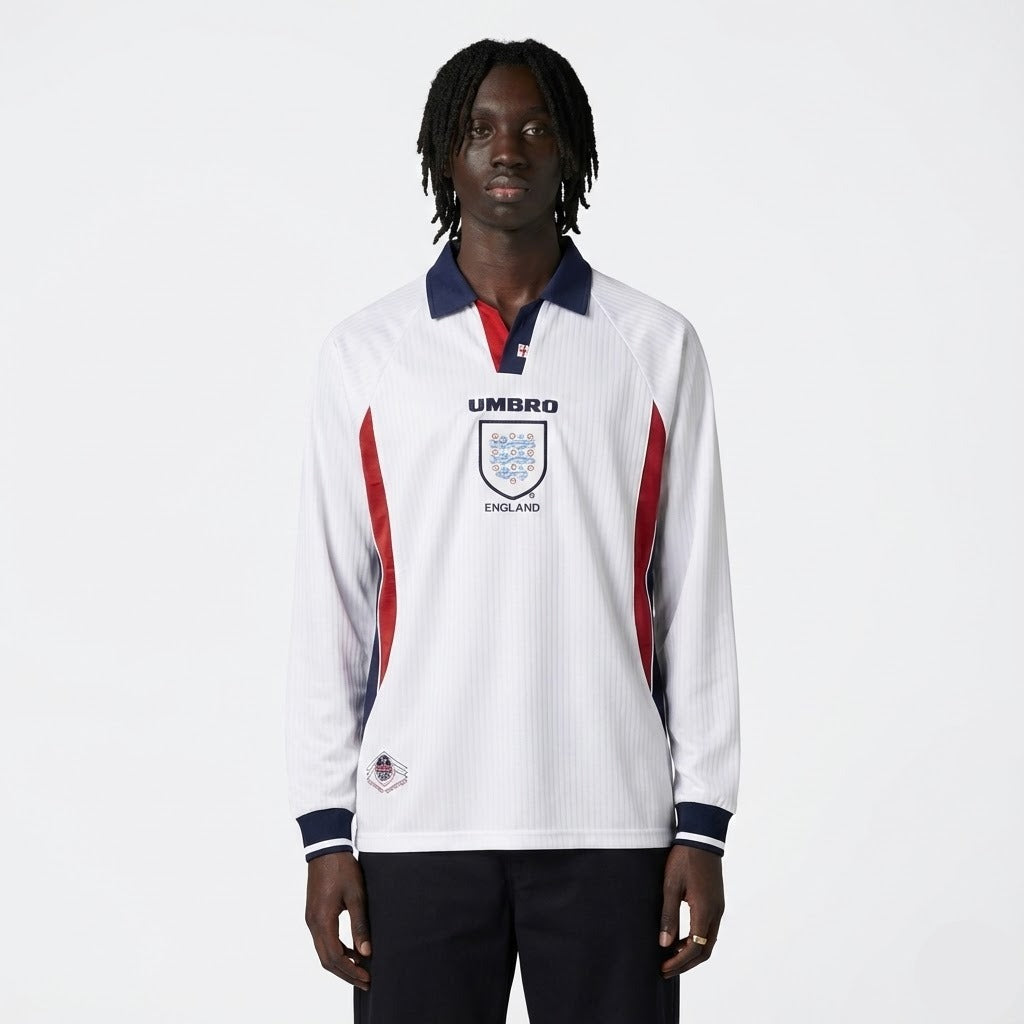 Camisa Retrô Inglaterra 1998/99 I Manga Longa - imagem 1