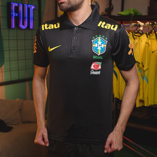 Camisa Polo Brasil Guaraná Preta [PRONTA ENTREGA] - imagem 1