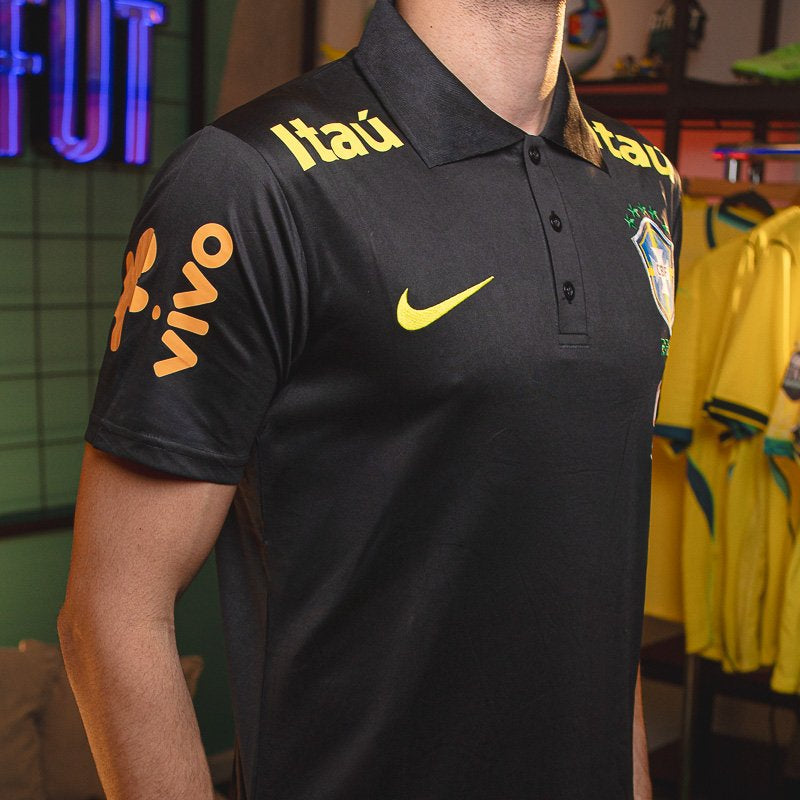 Camisa Polo Brasil Guaraná Preta [PRONTA ENTREGA] - imagem 2