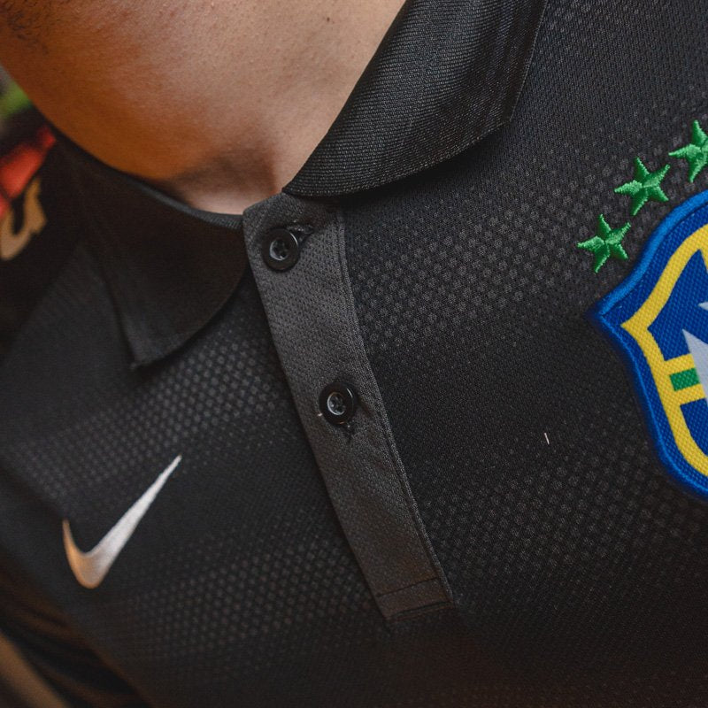 Camisa Polo Brasil Guaraná Preto Grafite [PRONTA ENTREGA] - imagem 3