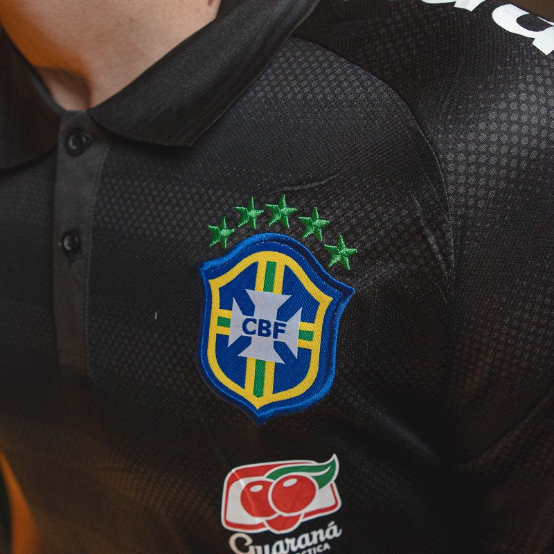 Camisa Polo Brasil Guaraná Preto Grafite [PRONTA ENTREGA] - imagem 4