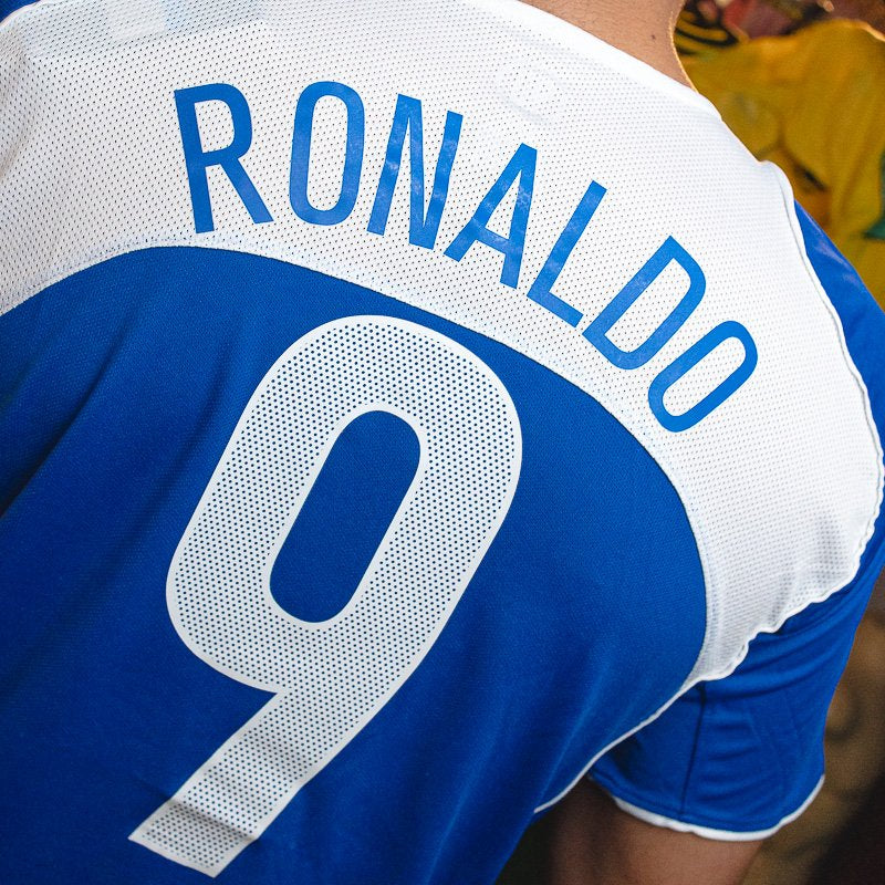Camisa Retrô Brasil 2004 II Total 90 9 Ronaldo [PRONTA ENTREGA] - imagem 4