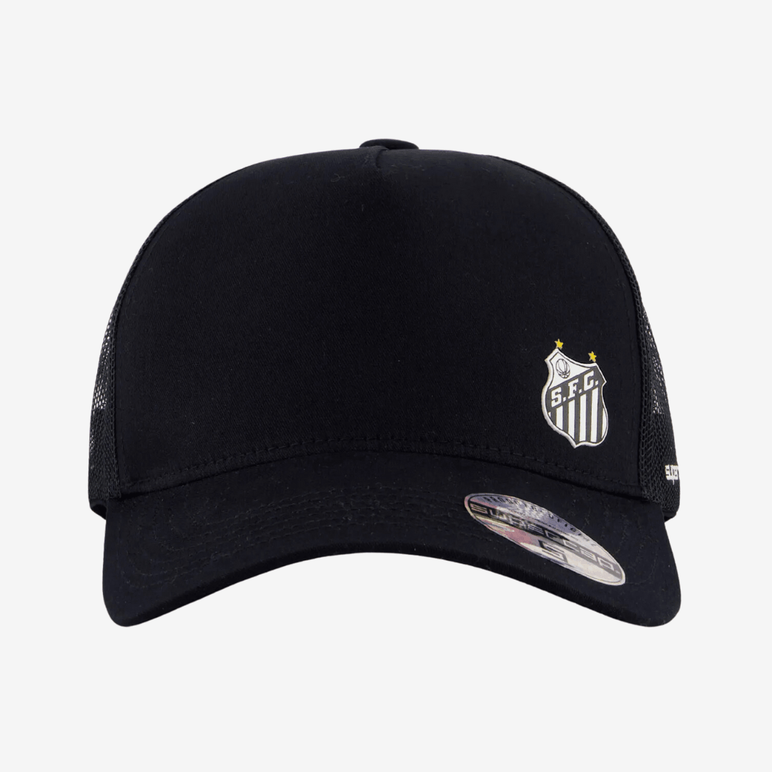 Boné Santos Trucker Preto e Branco - imagem 2
