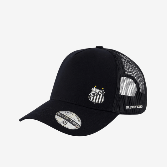 Boné Santos Trucker Preto e Branco - imagem 1