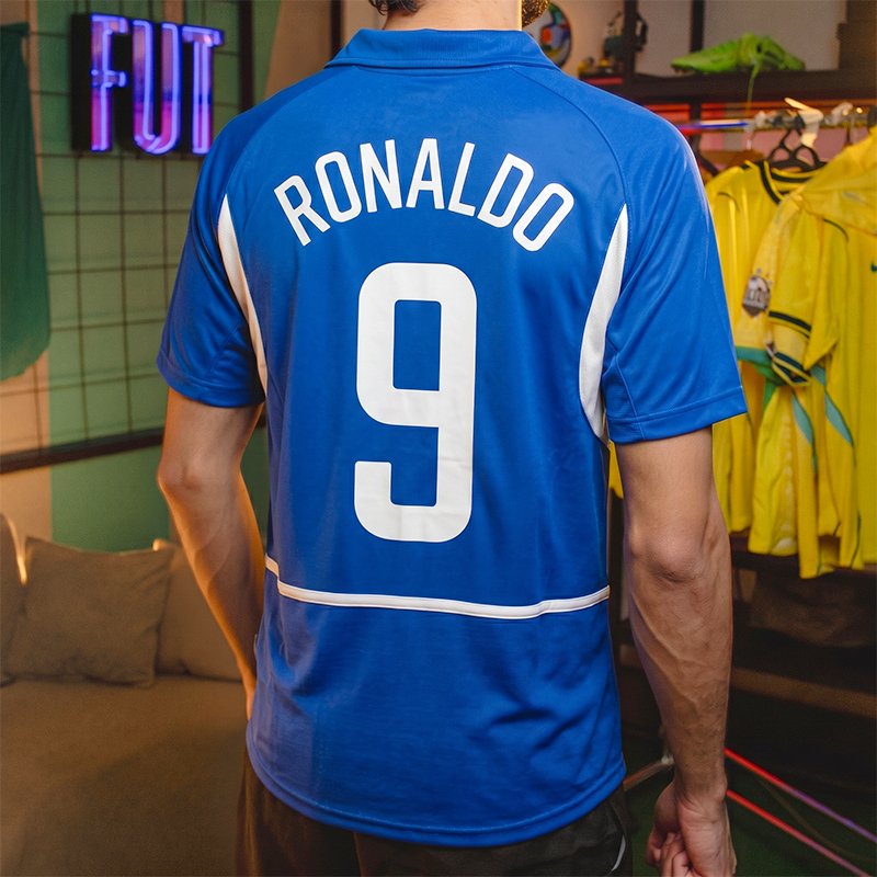 Camisa Retrô Brasil 2002 II 9 Ronaldo [PRONTA ENTREGA] - imagem 4