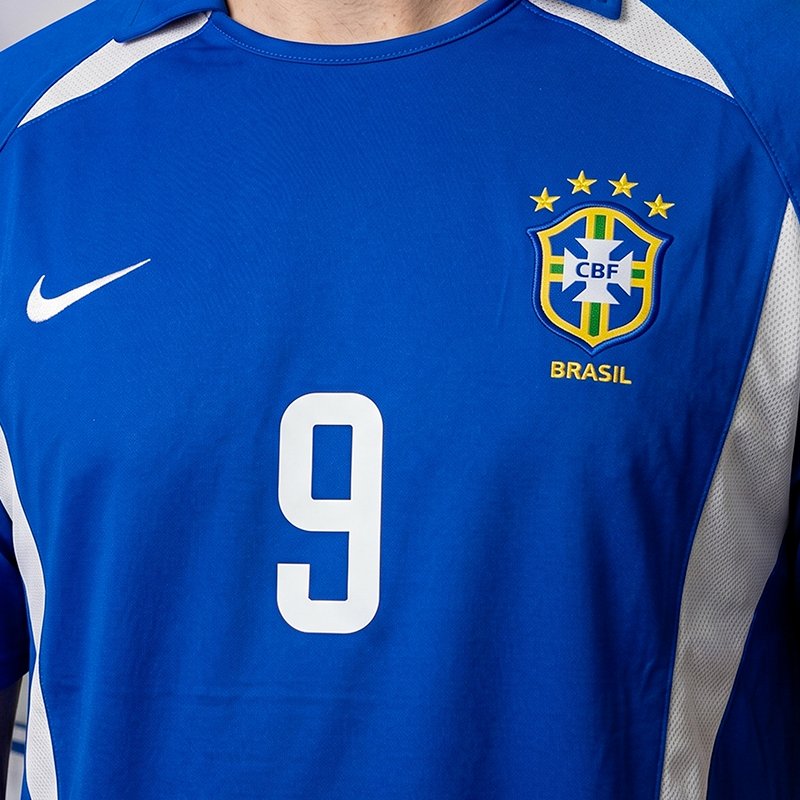 Camisa Retrô Brasil 2002 II 9 Ronaldo [PRONTA ENTREGA] - imagem 2