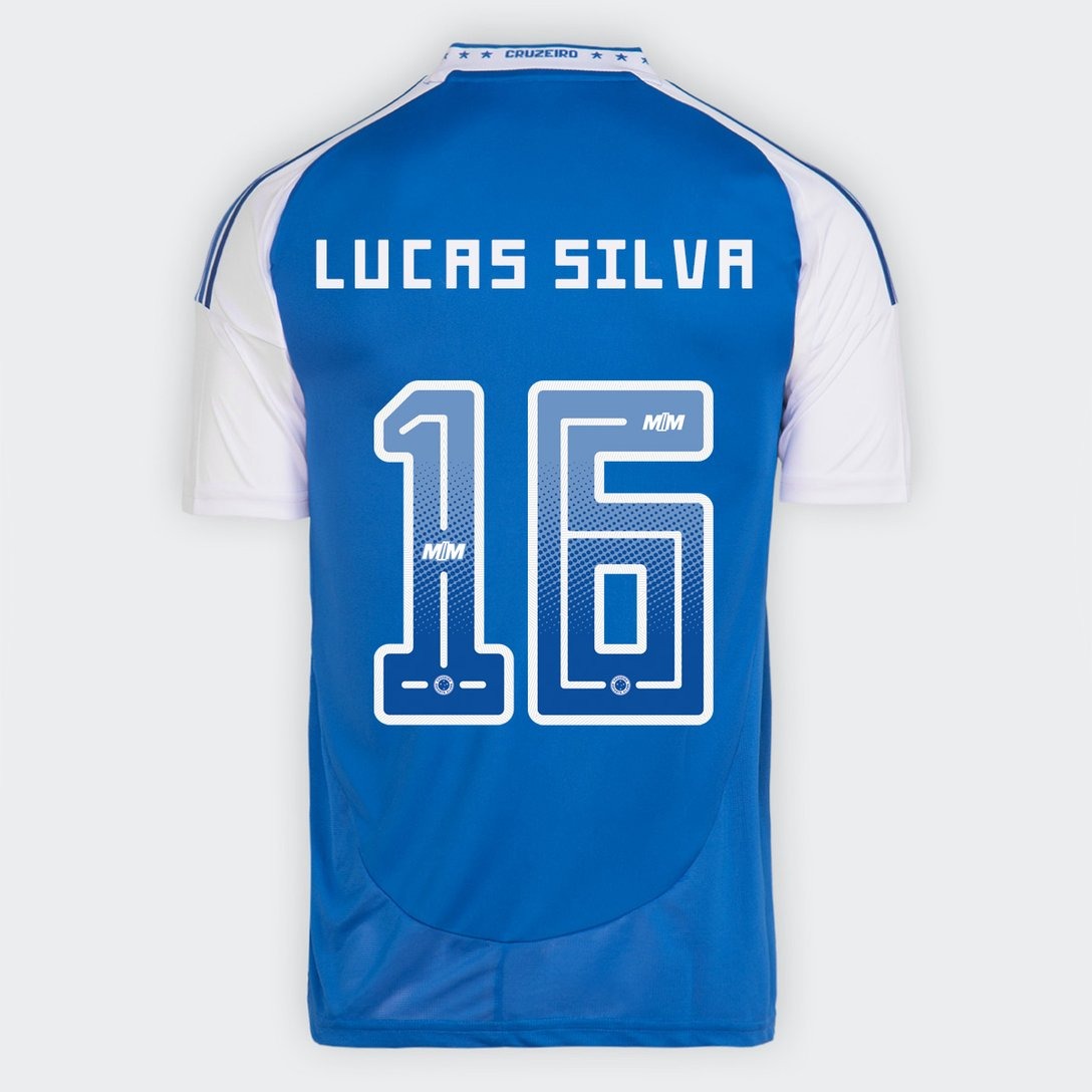 Camisa Adidas Cruzeiro 2025/26 I LUCAS SILVA N° 16 - imagem 1