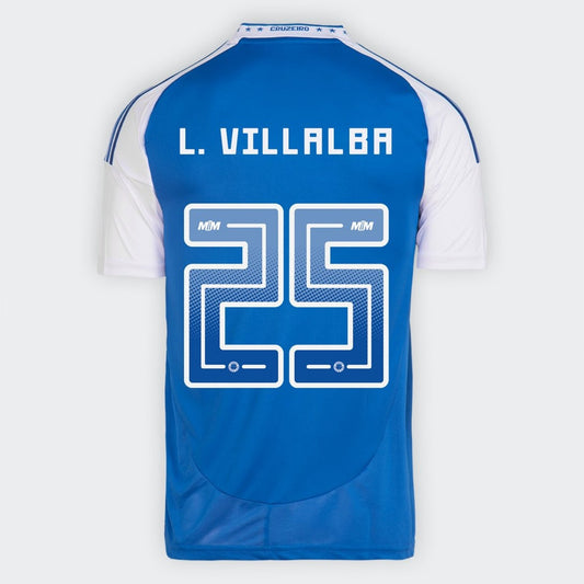 Camisa Adidas Cruzeiro 2025/26 I L. VILLALBA N° 25 - imagem 1