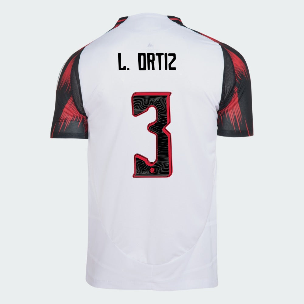 Camisa Adidas Flamengo 2025/26 II LÉO ORTIZ N° 3 - imagem 1