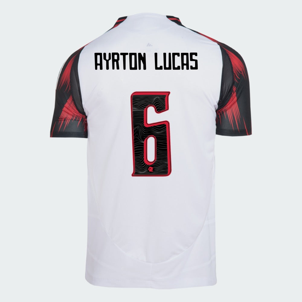 Camisa Adidas Flamengo 2025/26 II AYRTON LUCAS N° 6 - imagem 1