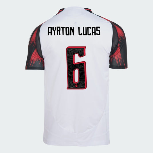 Camisa Adidas Flamengo 2025/26 II AYRTON LUCAS N° 6 - imagem 1