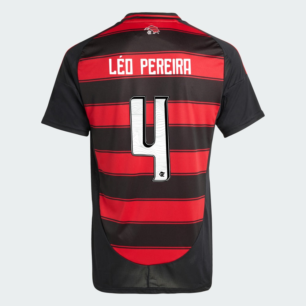 Camisa Adidas Flamengo 2025/26 I LÉO PEREIRA N° 4 - imagem 1