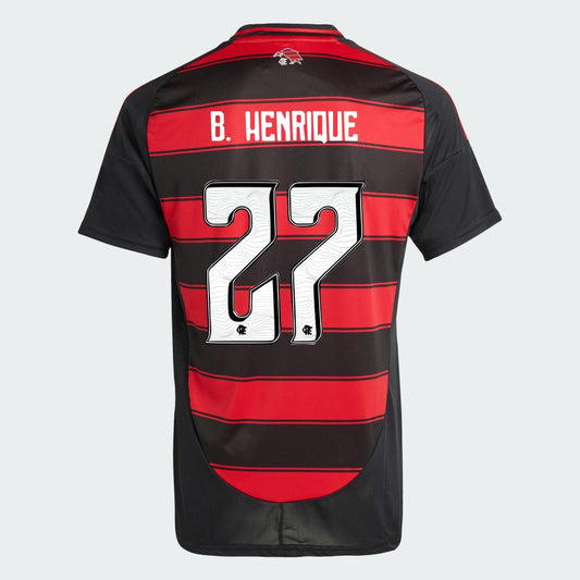 Camisa Adidas Flamengo 2025/26 I B. HENRIQUE N° 27 - imagem 1