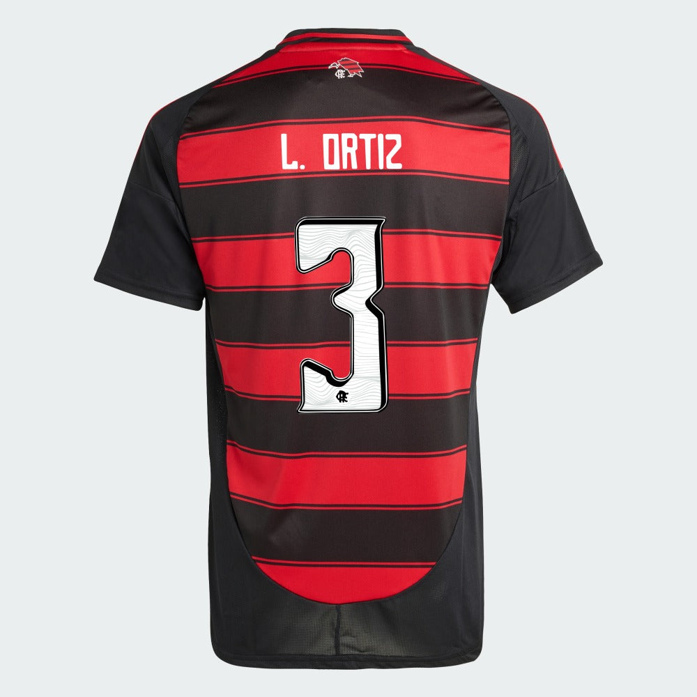 Camisa Adidas Flamengo 2025/26 I LÉO ORTIZ N° 3 - imagem 1