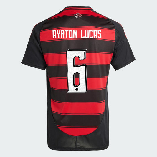 Camisa Adidas Flamengo 2025/26 I AYRTON LUCAS N° 6 - imagem 1