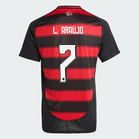 Camisa Adidas Flamengo 2025/26 I L. ARAÚJO N° 7 - imagem 1