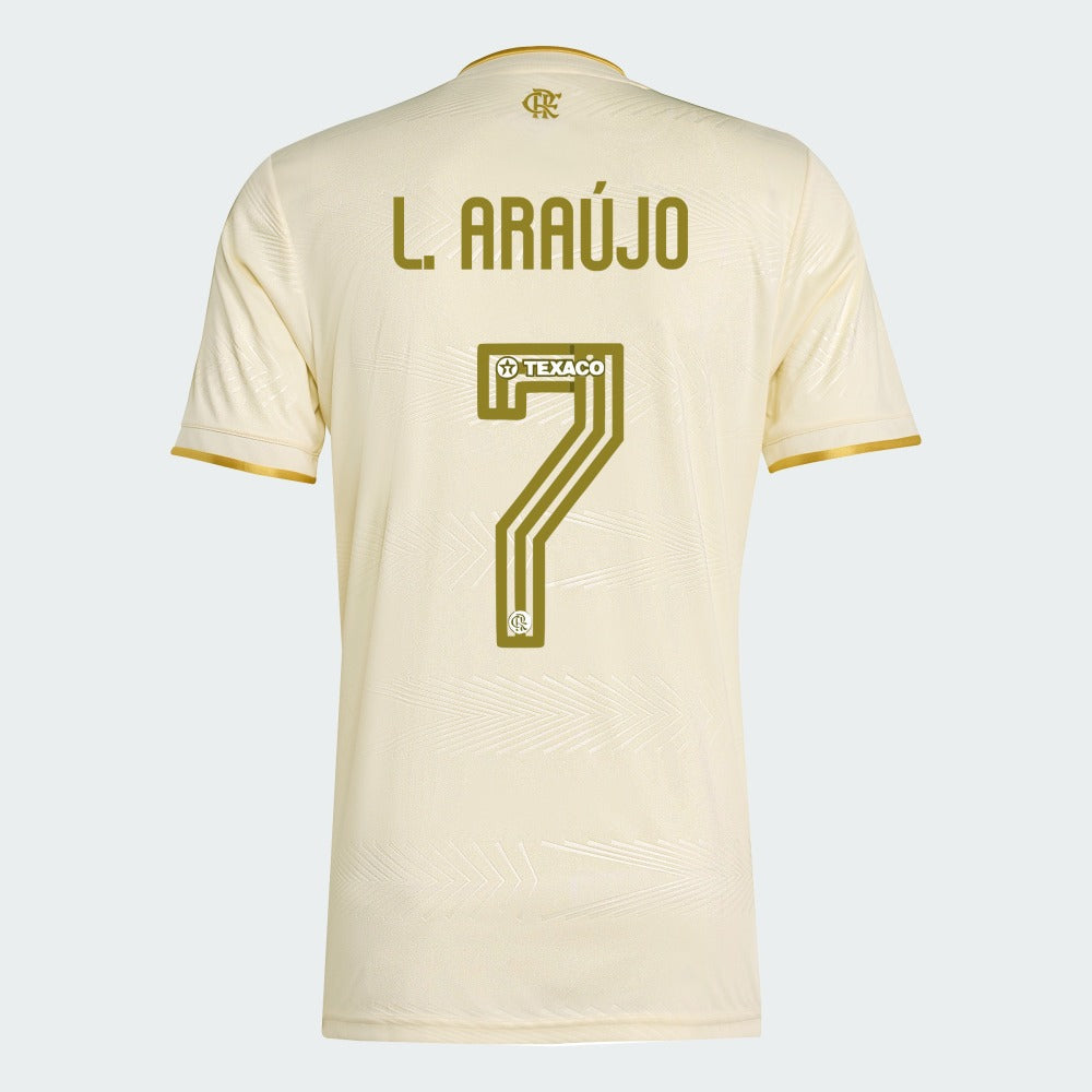 Camisa Adidas Flamengo 2025/26 III LUIZ ARAUJO N° 7 - imagem 1