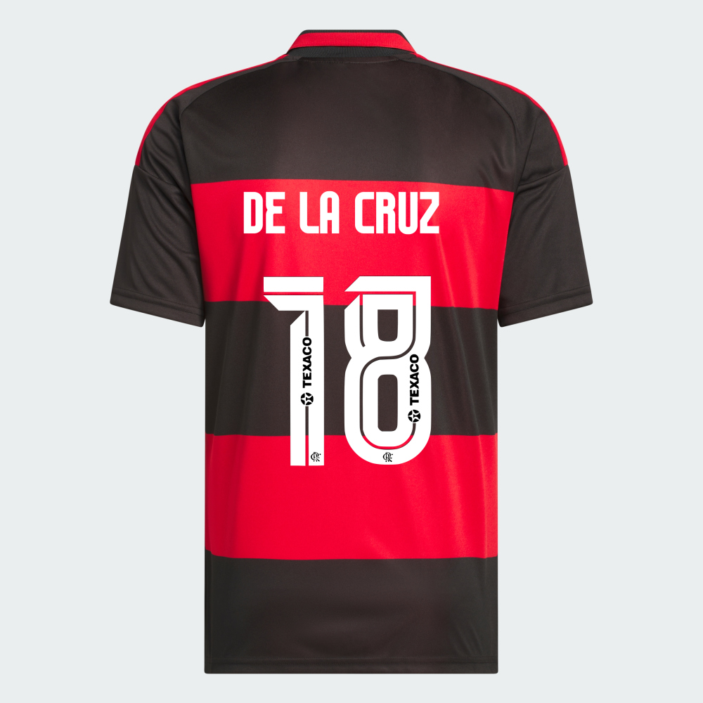 Camisa Adidas Flamengo 2026/27 I DE LA CRUZ N° 18 - imagem 1