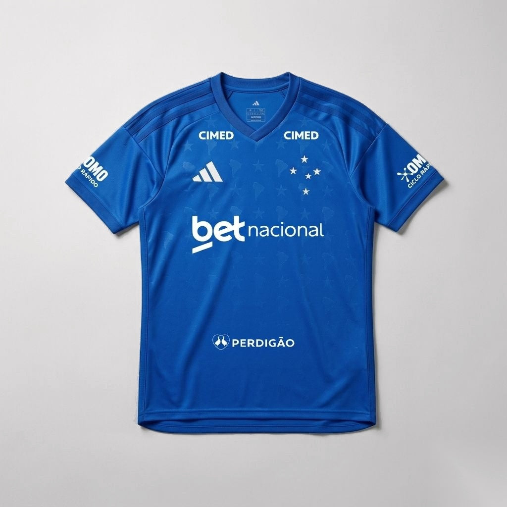 Camisa Cruzeiro 2026/27 I Torcedor Todos os Patrocínios [PRONTA ENTREGA] - imagem 1