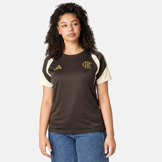 Camisa Flamengo Feminina 2026/27 Treino Marrom - imagem 1