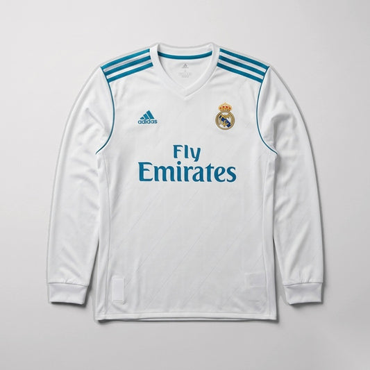 Camisa Retrô Real Madrid 2017 Manga Longa Modelo 2 [PRONTA ENTREGA] - imagem 1