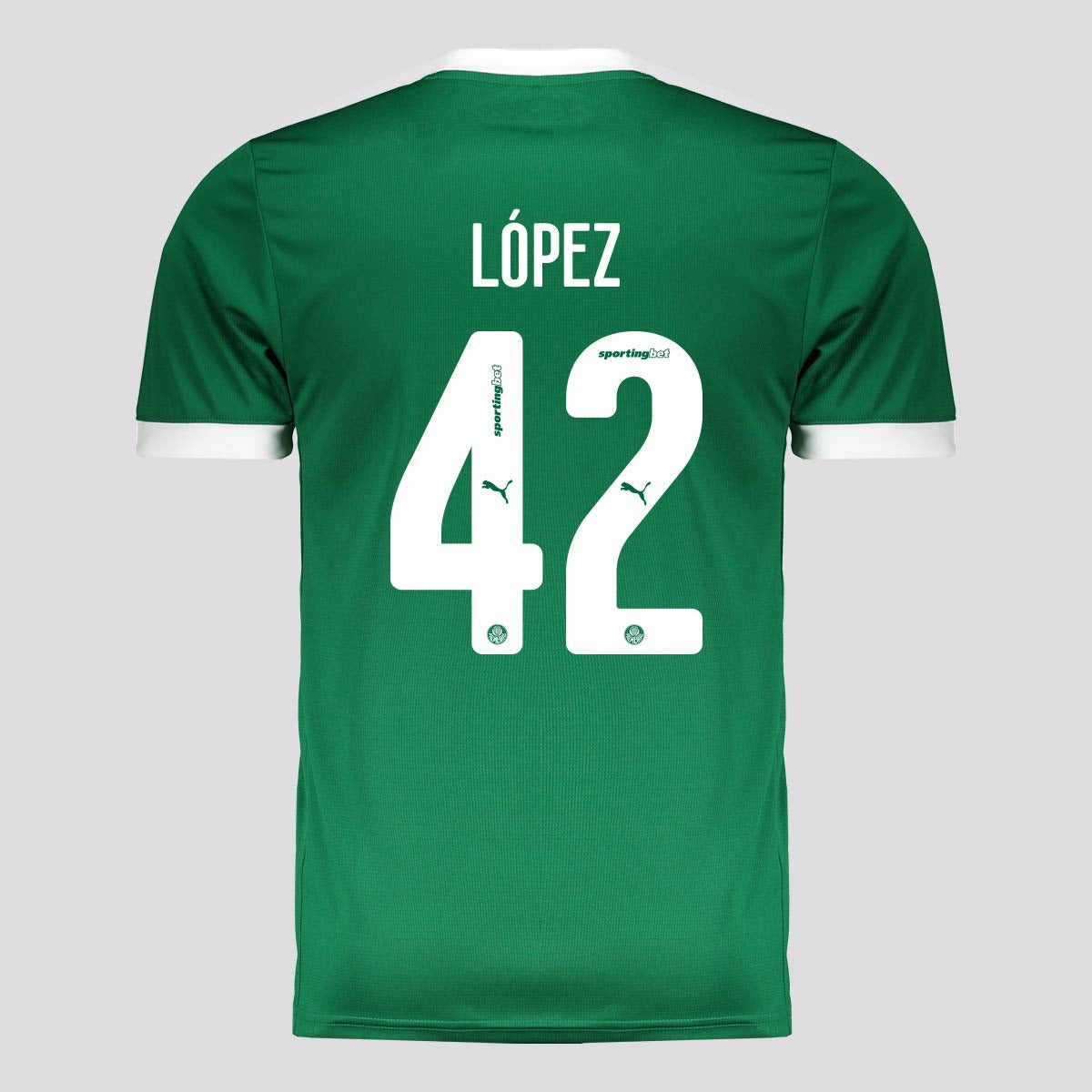 Camisa Puma Palmeiras 2025/26 I - LÓPEZ N° 42 - imagem 1