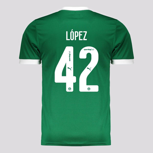 Camisa Puma Palmeiras 2025/26 I - LÓPEZ N° 42 - imagem 1