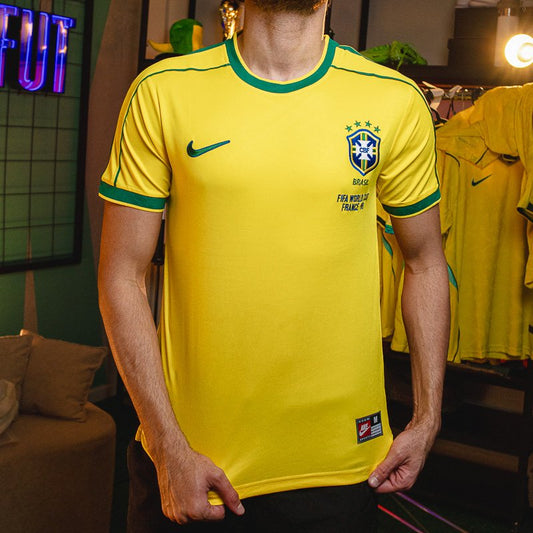Camisa Retrô Brasil 1998 I Finals [PRONTA ENTREGA] - imagem 1