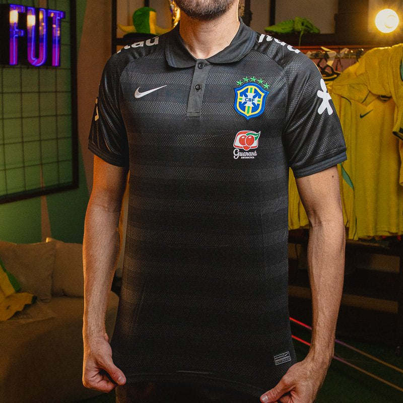 Camisa Polo Brasil Guaraná Preto Grafite [PRONTA ENTREGA] - imagem 1