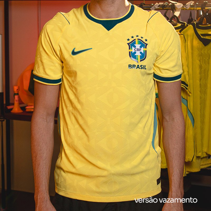 Camisa Brasil 2026/27 I Jogador Versão Vazamento [PRONTA ENTREGA] - imagem 1